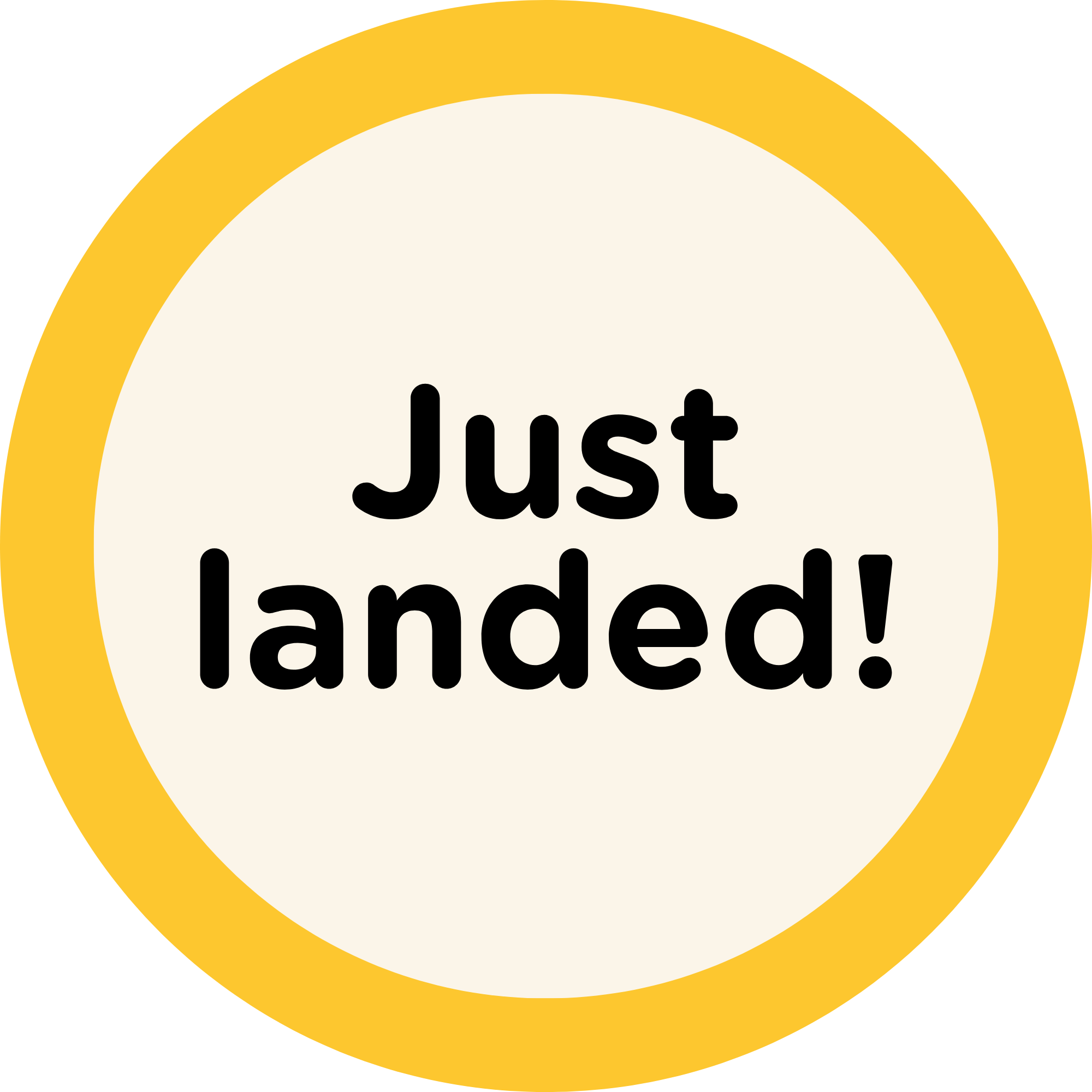 Just landed